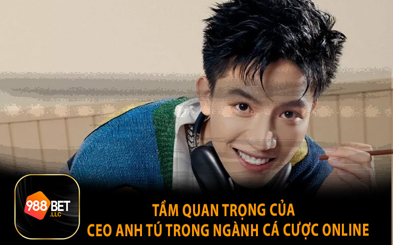 Tầm quan trọng của ceo anh tú trong nghành cá cược online
