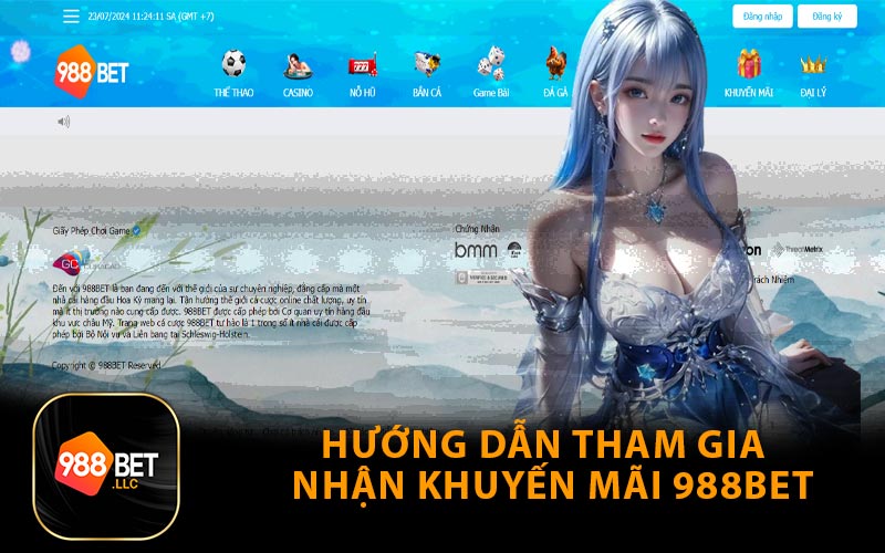 Hướng Dẫn Tham Gia Nhận Khuyến Mãi 988Bet